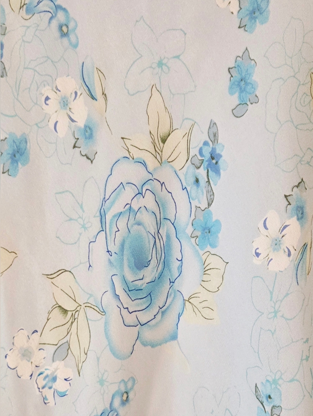 Karin Stevens Blue Floral Midi Skirt - Picture 5 of 6